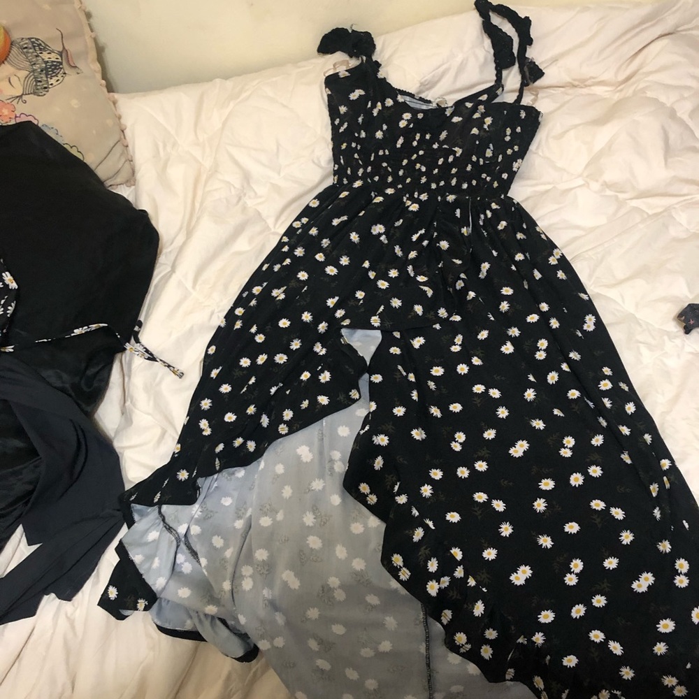 Black daisy dress in 3x
